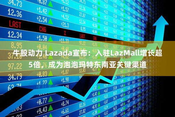 牛股动力 Lazada宣布：入驻LazMall增长超5倍，成为泡泡玛特东南亚关键渠道