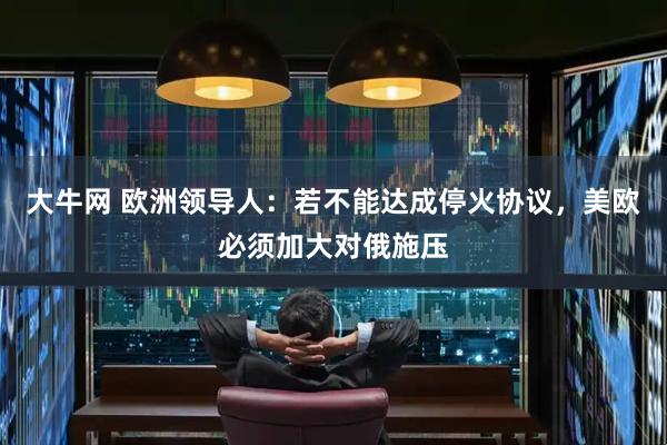 大牛网 欧洲领导人：若不能达成停火协议，美欧必须加大对俄施压