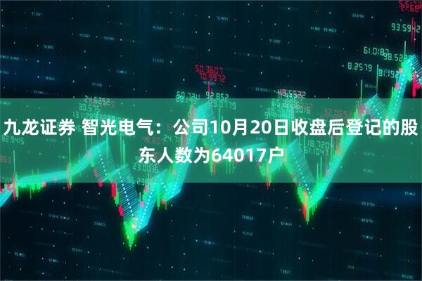 九龙证券 智光电气：公司10月20日收盘后登记的股东人数为64017户